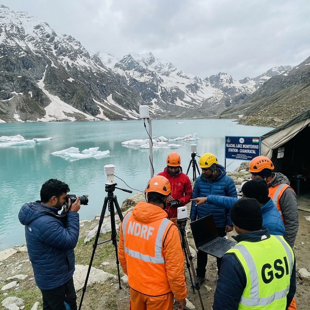 Himachal Pradesh State Disaster Management Authority Deploys Teams to Monitor Glacial Lake Levels